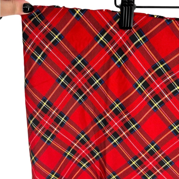 NWT J. Crew Factory Mini Bias Slip Skirt Red Plaid Size 3X NEW - Picture 4 of 10